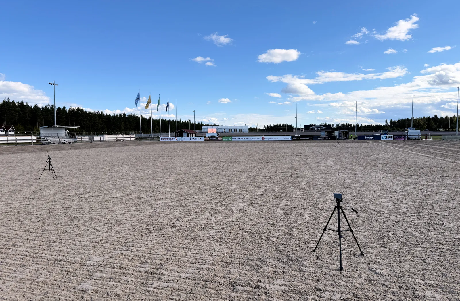 FDS Timing equipment setup at a Finnish equestrian event